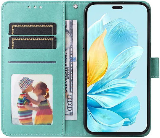 Embossed Sunflower Wallet Πράσινο (Honor 200 Lite 5G)