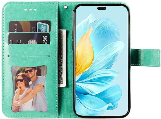 Flowers Wallet Πράσινο (Honor 200 Lite 5G)