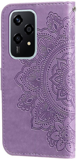 Flowers Wallet Purple (Honor 200 Lite 5G)