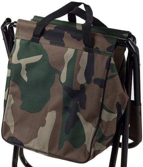 Folding Fishing Chair Zola Thermal Bag Backrest Carrying Handles Army Model