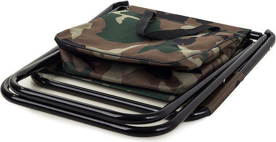 Folding Fishing Chair Zola Thermal Bag Backrest Carrying Handles Army Model
