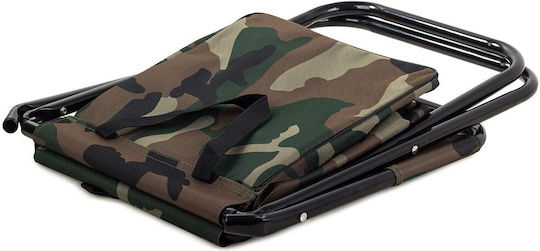 Folding Fishing Chair Zola Thermal Bag Backrest Carrying Handles Army Model