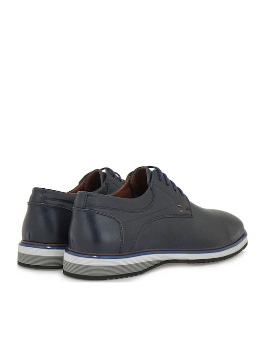 Men's Synthetic Leather Casual Shoes Blue