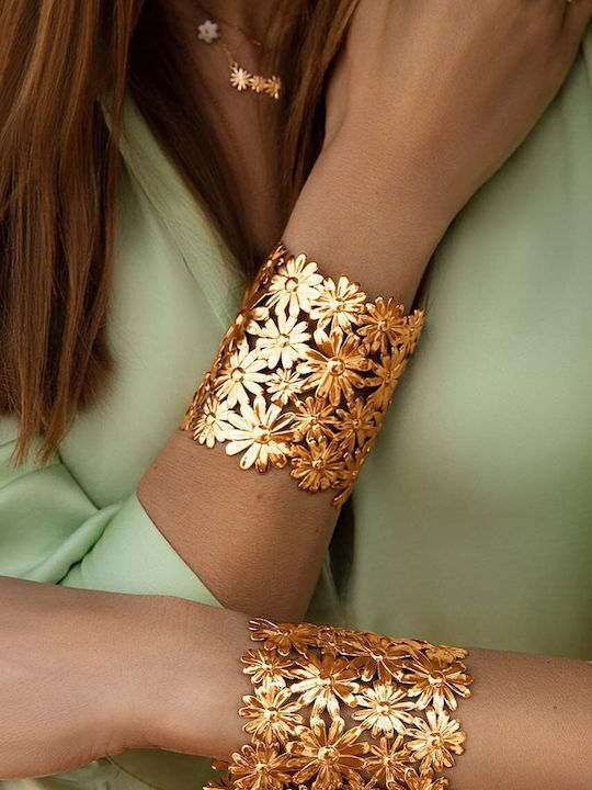 Lilou Bracelet Id made of Brass Gold Plated