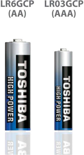 Toshiba High Power Алкални Батерии AAA 1.5V 4бр
