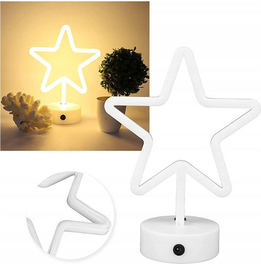 Illuminated Christmas Figure Sign White
