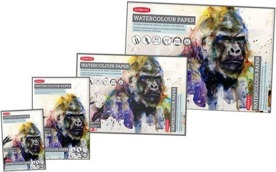 Derwent Watercolour Paper A2 12 Sheets 300g/m2