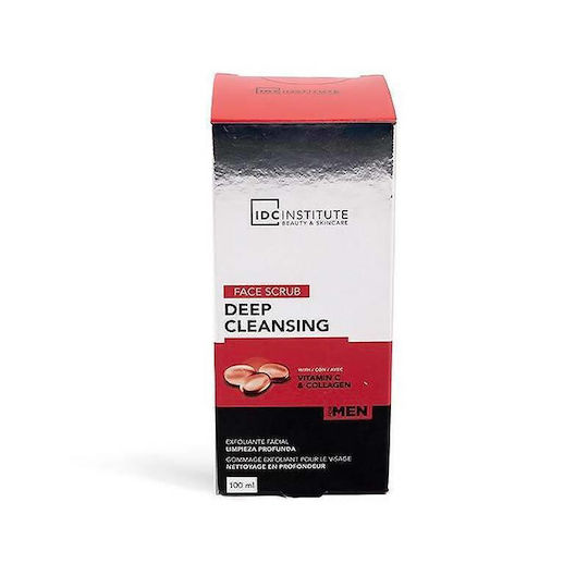 IDC Institute Deep Cleansing Vitamin C & Collagen Κρέμα για Scrub Προσώπου 100ml