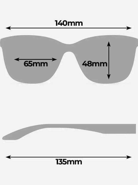 Twig Keller Women's Sunglasses with Brown Tartaruga Plastic Frame and Brown Gradient Lens KEL02