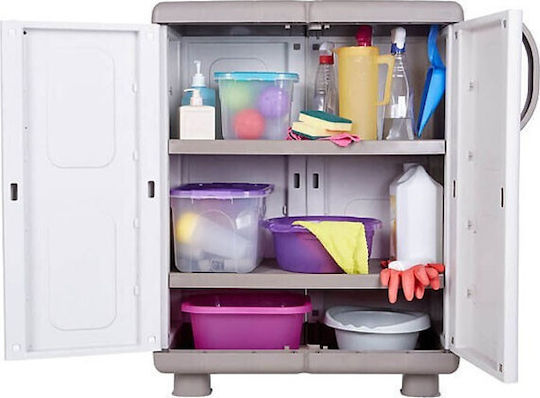 Dulap cu două uși Ivi Plastic cu 2 Rafturi 73x44x96cm