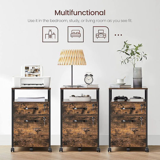 Songmics Cabinet de baie L44xA42xÎ69cm Gri