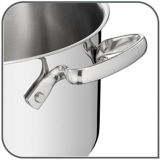 Tefal Duetto+ Pots Set Made of Stainless Steel Silver with Non-Stick Coating 5 Pieces