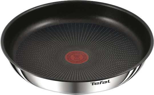 Tefal Ingenio Emotion Σετ Μαγειρικά Σκεύη από Ανοξείδωτο Ατσάλι Silver με Αντικολλητική Επίστρωση 9τμχ