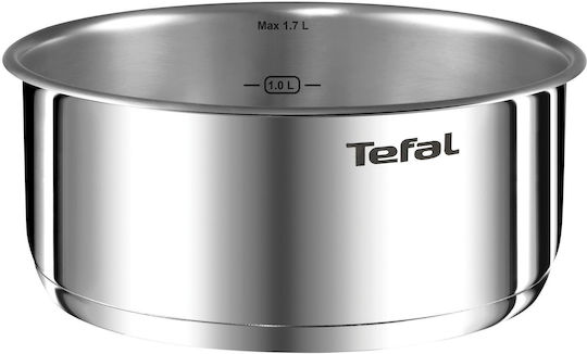 Tefal Ingenio Emotion Σετ Μαγειρικά Σκεύη από Ανοξείδωτο Ατσάλι Silver με Αντικολλητική Επίστρωση 9τμχ