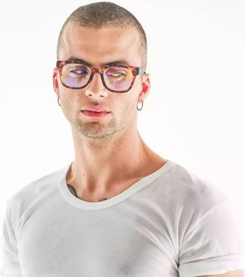 Okkia Giovanni Männlicher Acetat Bräuner Brillengestelle mit Rezept OK017CH
