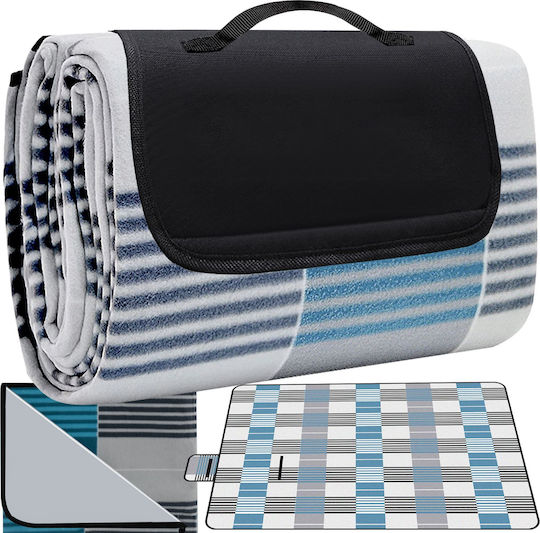 Picknickdecke 200x200cm in Blau Farbe