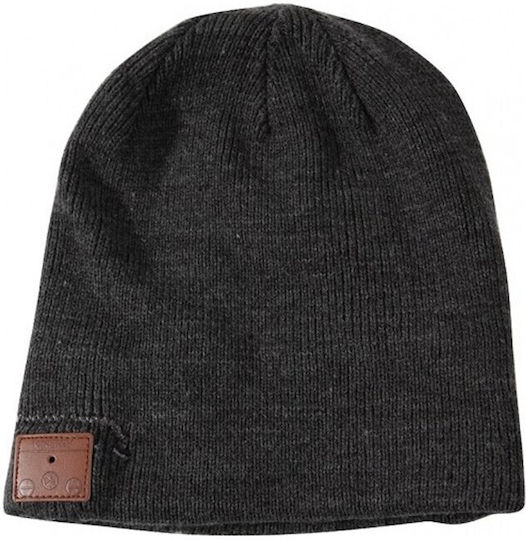 Beanie Männer Beanie mit Kopfhörern Gestrickt Charcoal