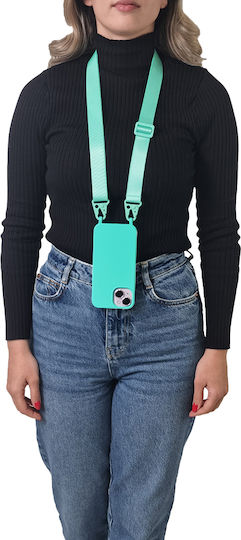 Sonique Strap Back Cover Silicone 0.5mm with Strap Light Blue (Redmi Note 13 Pro 4G / Poco M6 Pro 4G)