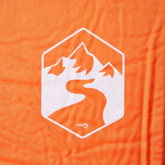 vidaXL Self-Inflating Single Camping Sleeping Mat 190x64cm Thickness 4.5cm in Orange color