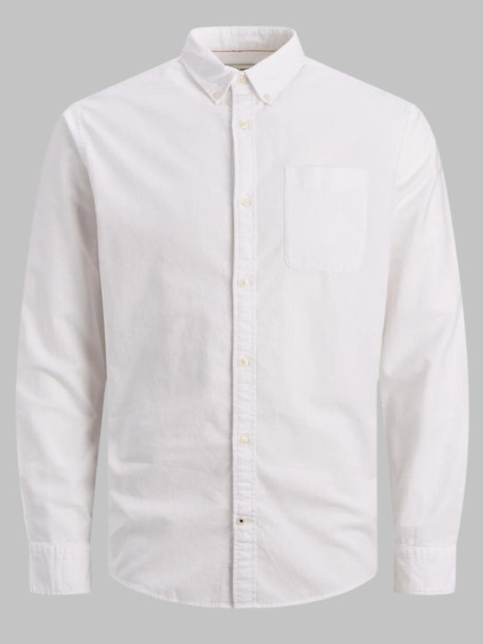 Long-sleeved Cotton Shirt White