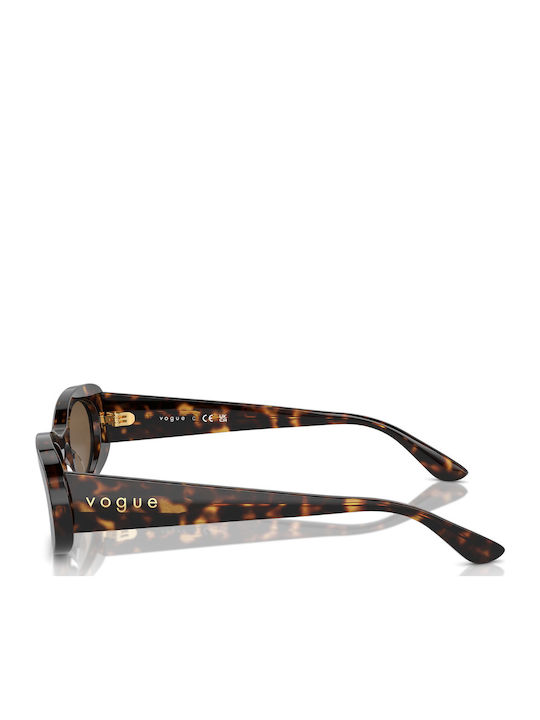 Vogue Women's Sunglasses with Brown Tartaruga Plastic Frame and Brown Lens VO5582S W65673
