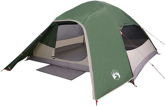 vidaXL Camping Tent Green 3 Seasons for 4 People 280x215x144cm