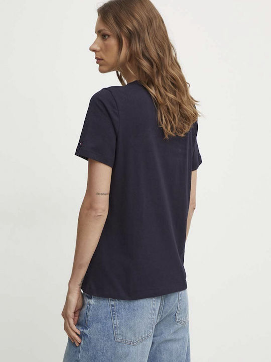 Script Women's T-shirt Blue