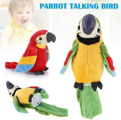 Λούτρινο Parrot Μιλάει με Κίνηση (Διάφορα Σχέδια) 1τμχ