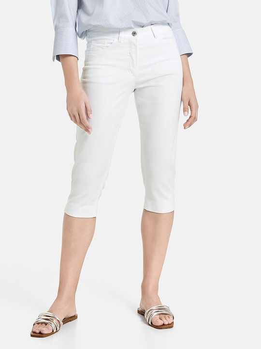 Gerry Weber Women's Cotton Capri Trousers White