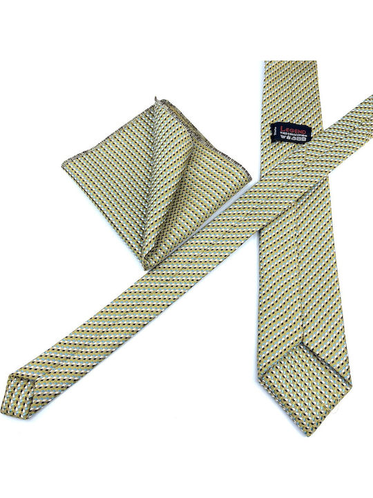 Legend Accessories Herren Krawatten Set Gedruckt in Grün Farbe