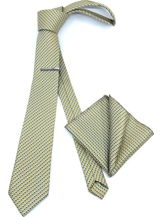 Legend Accessories Herren Krawatten Set Gedruckt in Grün Farbe