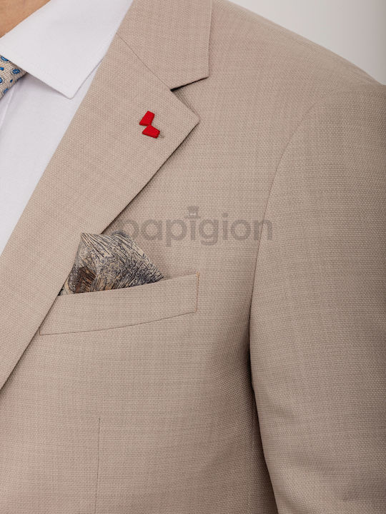 Men's Suit Jacket Slim Fit Beige