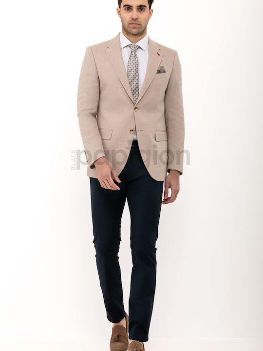 Men's Suit Jacket Slim Fit Beige