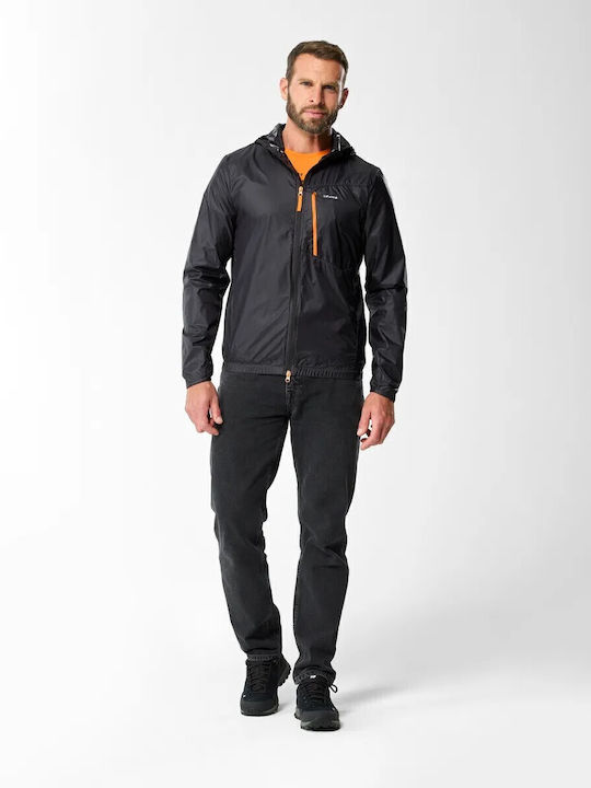 Jacke Wasserdicht und Winddicht Black
