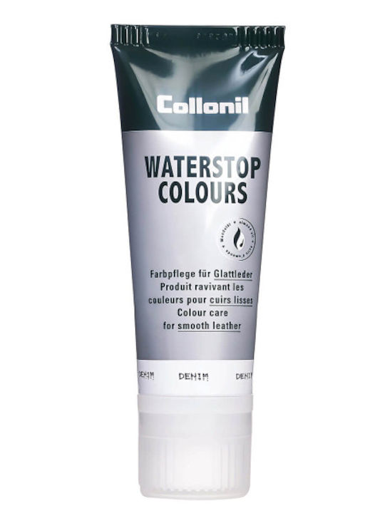 Collonil Waterstop Colours Almond Oil Shoe Cream Κρέμα Παπουτσιών Λάδι Αμυγδάλου 75 Ml Τζιν