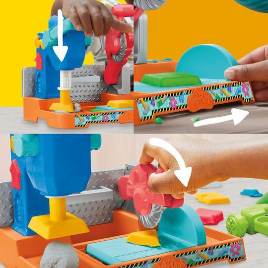 Hasbro Play-Doh Πλαστελίνη - Παιχνίδι Stamp and Saw Tool Bench για 3+ Ετών, 5τμχ