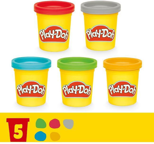 Hasbro Play-Doh Πλαστελίνη - Παιχνίδι Stamp and Saw Tool Bench για 3+ Ετών, 5τμχ