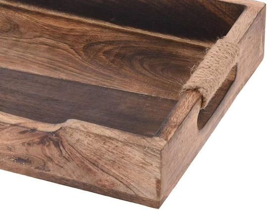 H&S Collection Ξύλινος Δίσκος Σερβιρίσματος 36x30cm 3τμχ