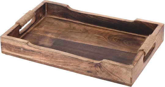 H&S Collection Ξύλινος Δίσκος Σερβιρίσματος 36x30cm 3τμχ