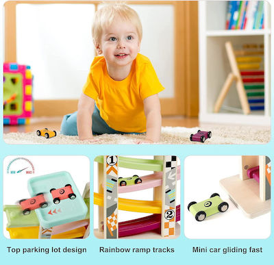 Top Bright Tiered Ramp With Cars Track for 3++ Years