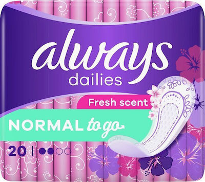 Always Dailies Singles To Go Sanitary Pads