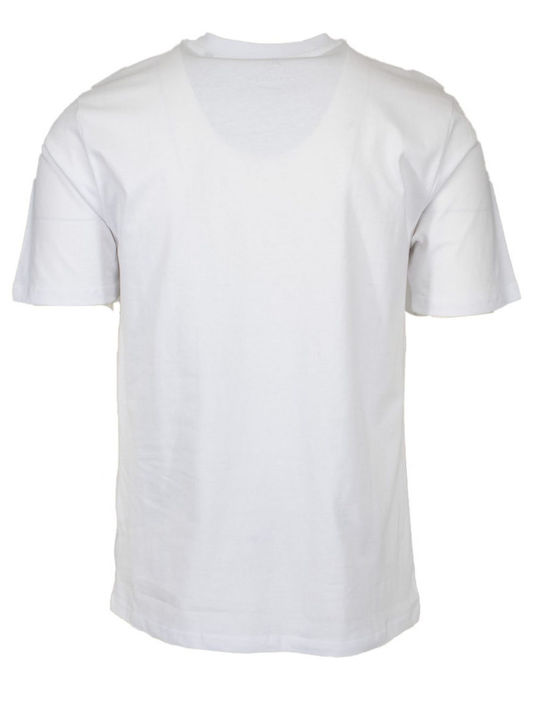 Explorer Men's Short Sleeve T-shirt with Buttons White