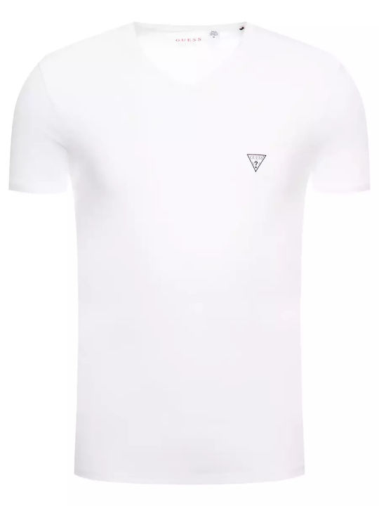 Men's Undershirt Short-sleeved in White Color