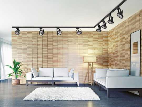 Lvt Einzel Spot mit Fassung null in Schwarz Farbe