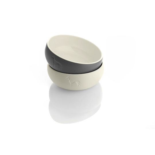 Hunter Ceramic Bowl Food & Water for Dog & Cat 310ml in Gray Color