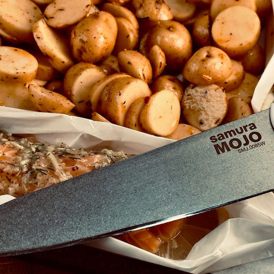 Samura Mojo Knife Set with Base from Stainless Steel 5 Pieces