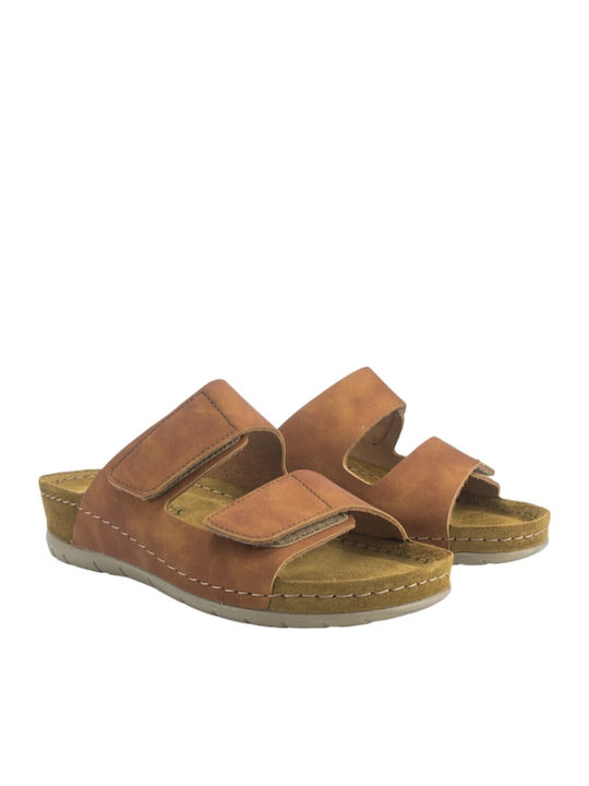 Altea Women's Flat Sandals in Tabac Brown Color