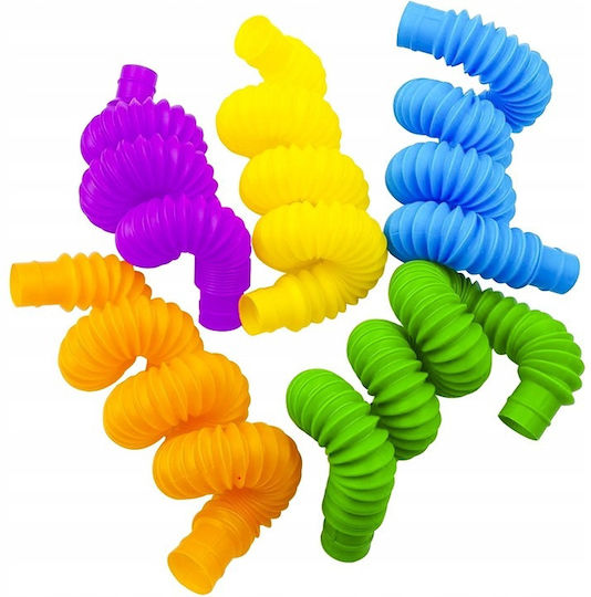 Fidget Tube Plastic 10 bucăți Multicolor