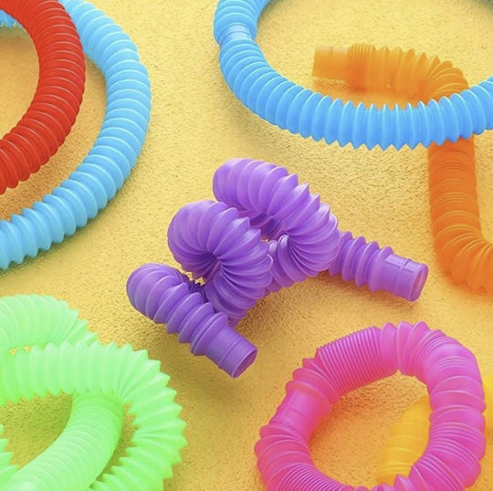 Fidget Tube Plastic 10 bucăți Multicolor