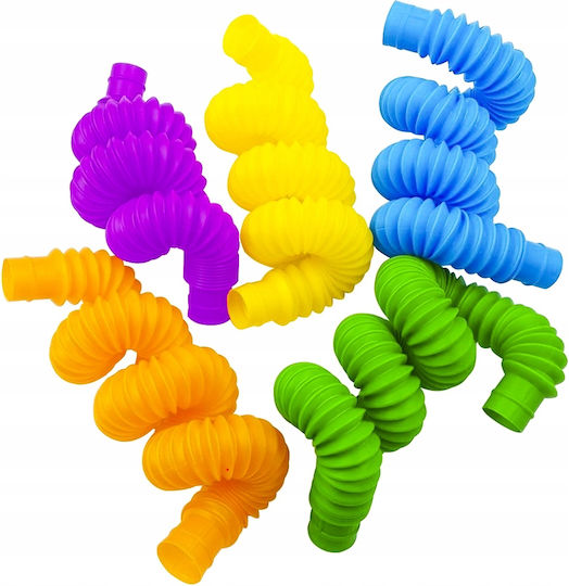Fidget Tube Plastic 10 bucăți Multicolor